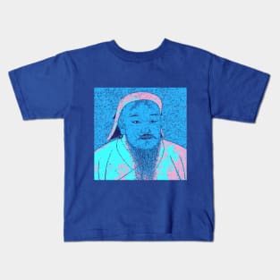 Genghis Khan Portrait 79 Kids T-Shirt